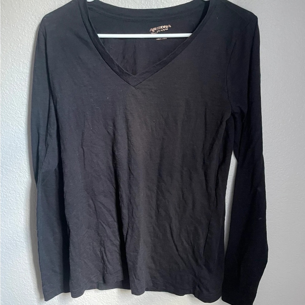 Arizona Jean Company Classic Black Long Sleeve Top